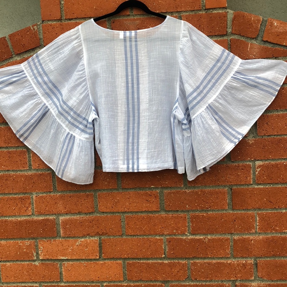 BP. Beautiful Blue & White Blouse